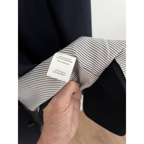 Van Heusen Men's 42L 2 Button Navy Blazer Jacket Lightweight Career Casual NWOT - Picture 5 of 9